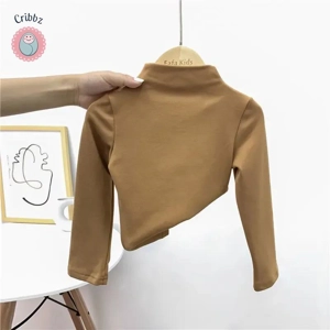 Autumn Winter Striped Turtleneck Shirt for Kids