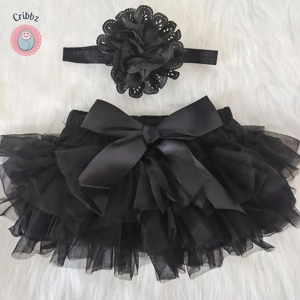 Baby Cotton Ruffle Bloomer Set