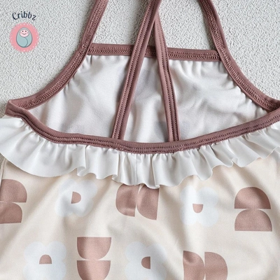 Floral Infant One-Piece Swimwear Set title=