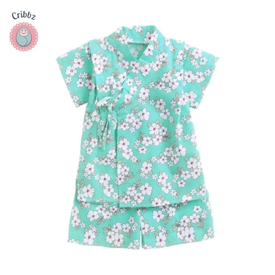 Cotton Baby Girl Pajama Set title=