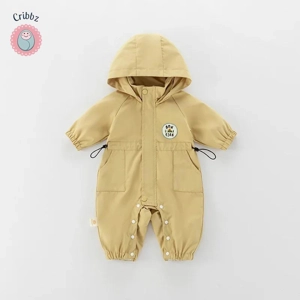 Autumn Infant Hooded Jumpsuit Jacket
