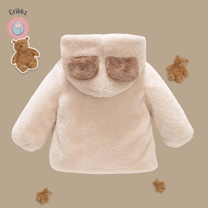 Cute Winter Bear Fleece Coat for Kids