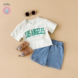 Summer Toddler Letter Print Outfit