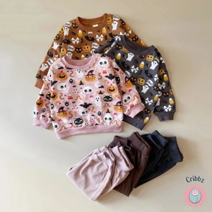 Infant Pumpkin Ghost Halloween Outfit