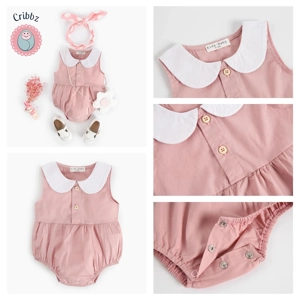 Cute Floral Summer Bodysuits for Baby Girls