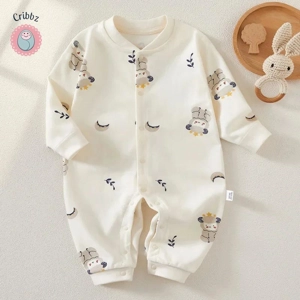 Cotton Long Sleeve Baby Romper Set