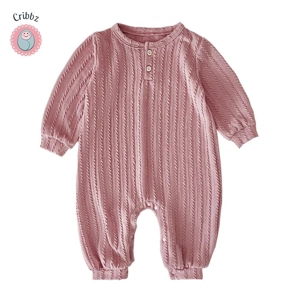 Soft Warm Knitted Baby Girls Romper