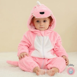 Cozy Winter Baby Hooded Romper Jumpsuit