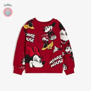 Autumn Cartoon Minnie Kids Sweatshirt