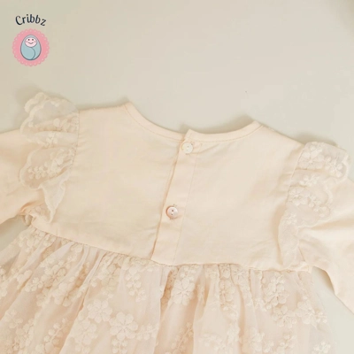Cotton Lace Baby Girls Bodysuits title=