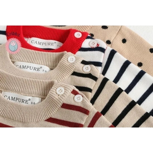 Classic Stripe Knitted Baby Sweatshirt