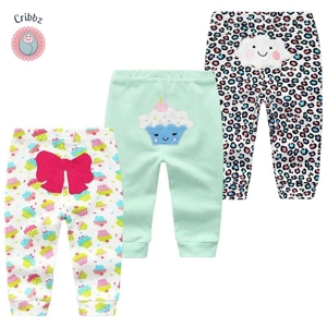 Cartoon Print Cotton Baby Leggings Set