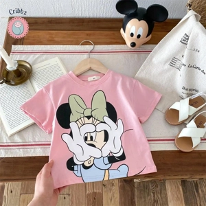 Brown Mickey Cartoon Kids T-shirt