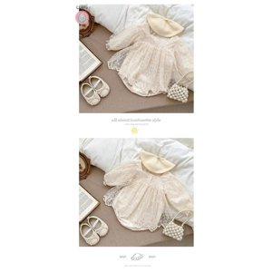 Lace Princess Bodysuit Dress for Infants
