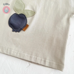 Lemon Print Baby Outfit Set for Summer