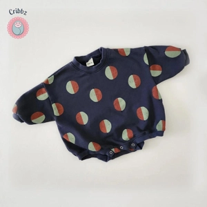 Toddler Balloon Print Long Sleeve Romper