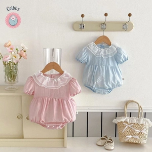 Summer Lace Collar Baby Bodysuit