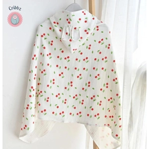 Cotton Cartoon Hooded Baby Bathrobe