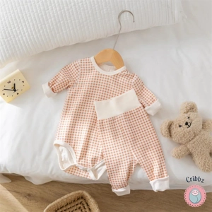 Cribbz Toddler Plaid Bodysuit & Pants Sleep Set
