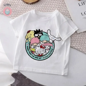 Hello Kitty Anime Cotton T-shirt for Kids