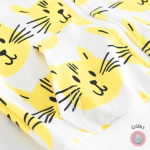 Baby Long Sleeve Zippered Hooded Coat