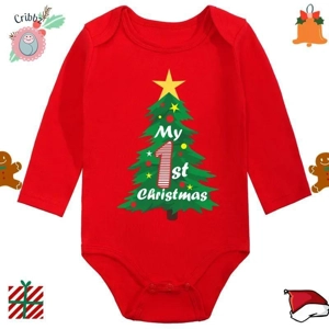 My First Christmas Baby Romper Set