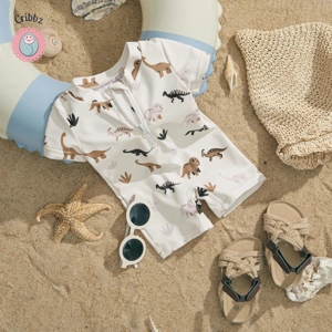 Baby Dinosaur Coconut Tree Swimsuit