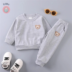 Childrens Bear Head Long Sleeve Set