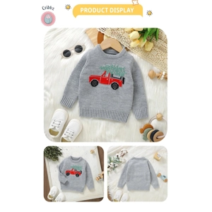 Baby Boys & Girls Car Print Sweater