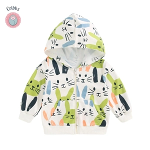 Cute Bunny Hooded Baby Coat for Autumn