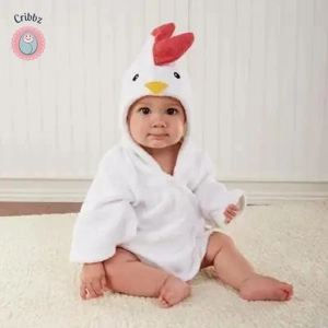 Cute Cotton Infant Bathrobe for Babies