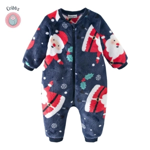 Cute Fleece Winter Baby Romper Jumpsuit