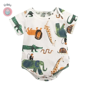 Cotton Cartoon Baby Summer Onesies