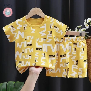 Kids Cartoon T-Shirt and Shorts Set