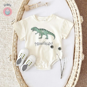 Dinosaur Print Baby Romper for Infants