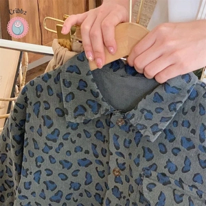 Autumn Boys Long Sleeve Leopard Shirt