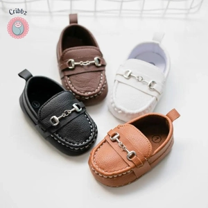 Vintage Leather Multicolor Baby Moccasins