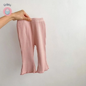 Baby Girls Solid Flare Trousers