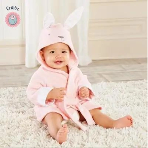 Cute Cotton Infant Bathrobe for Babies