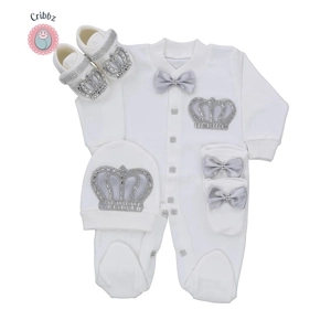 Emerald Gold Baby Bling Romper Set