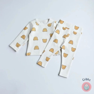 Baby Girls Bear Pyjama Set