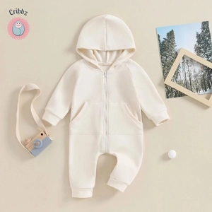 Baby Boy Hooded Romper Jumpsuit
