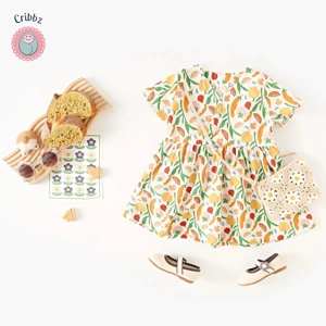 Cute Summer Cotton Dress for Baby Girls