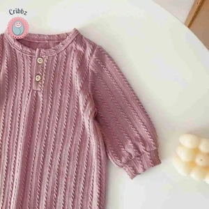 Soft Warm Knitted Baby Girls Romper