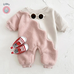 Warm Woolen Fleece Baby Romper Outfit