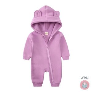 Newborn Bear Hoodie Jumpsuit Outfit