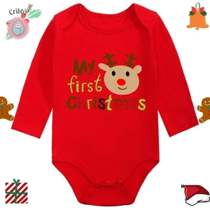 My First Christmas Baby Romper Set