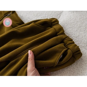 Winter Kids Thicken Overcoat and Pants Set