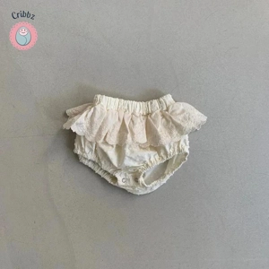 {Girls Lace Bloomer Toddler Shorts