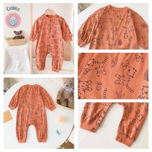 Cute Cartoon Animal Baby Jumpsuit